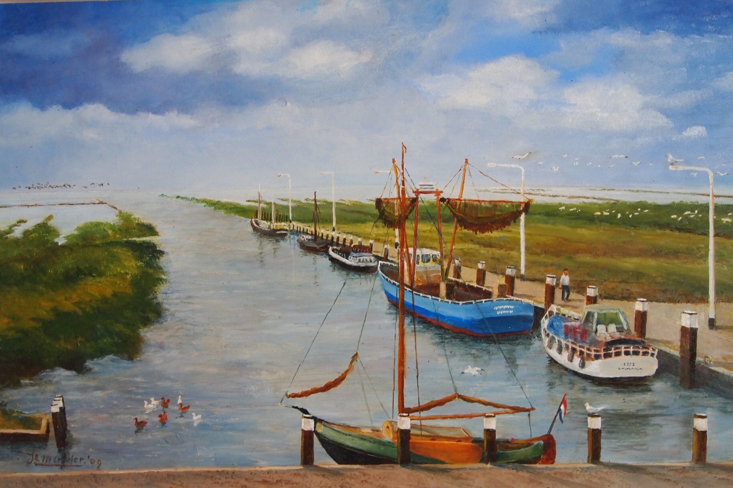 330 Nrd. Polderzijl, olieverf op board 2009 (40x60)